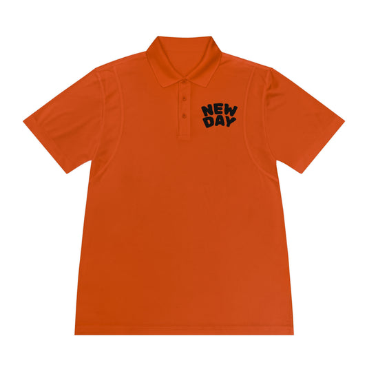 Men's Polo Shirt, New Day Modern Design Tee, Workout Fitness Top, Athletic