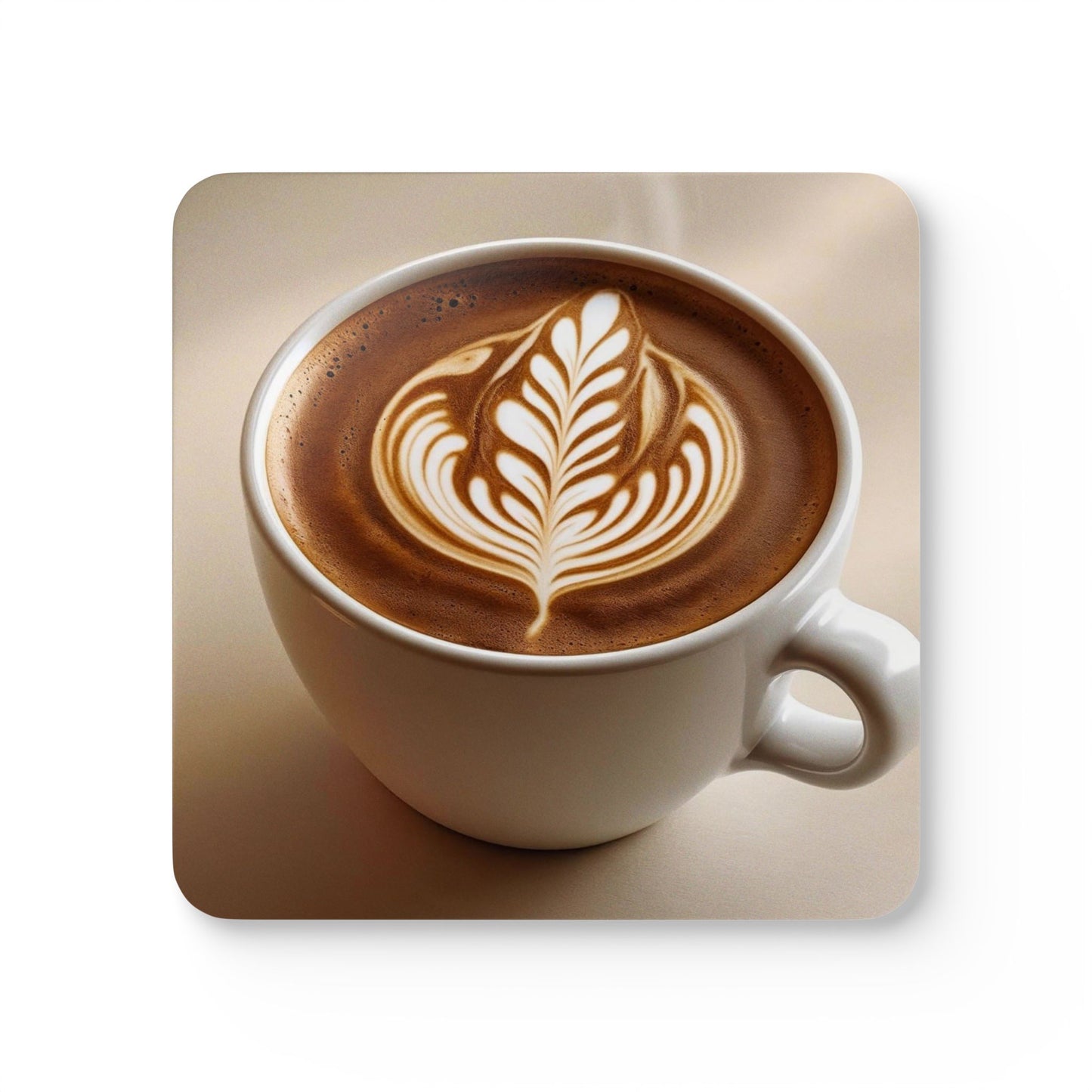 Coaster Set with Coffee Mug Design