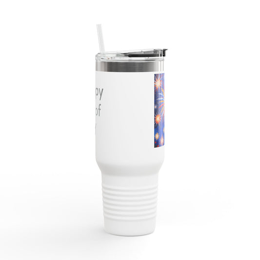 Travel Mug - Happy 4th of July Design